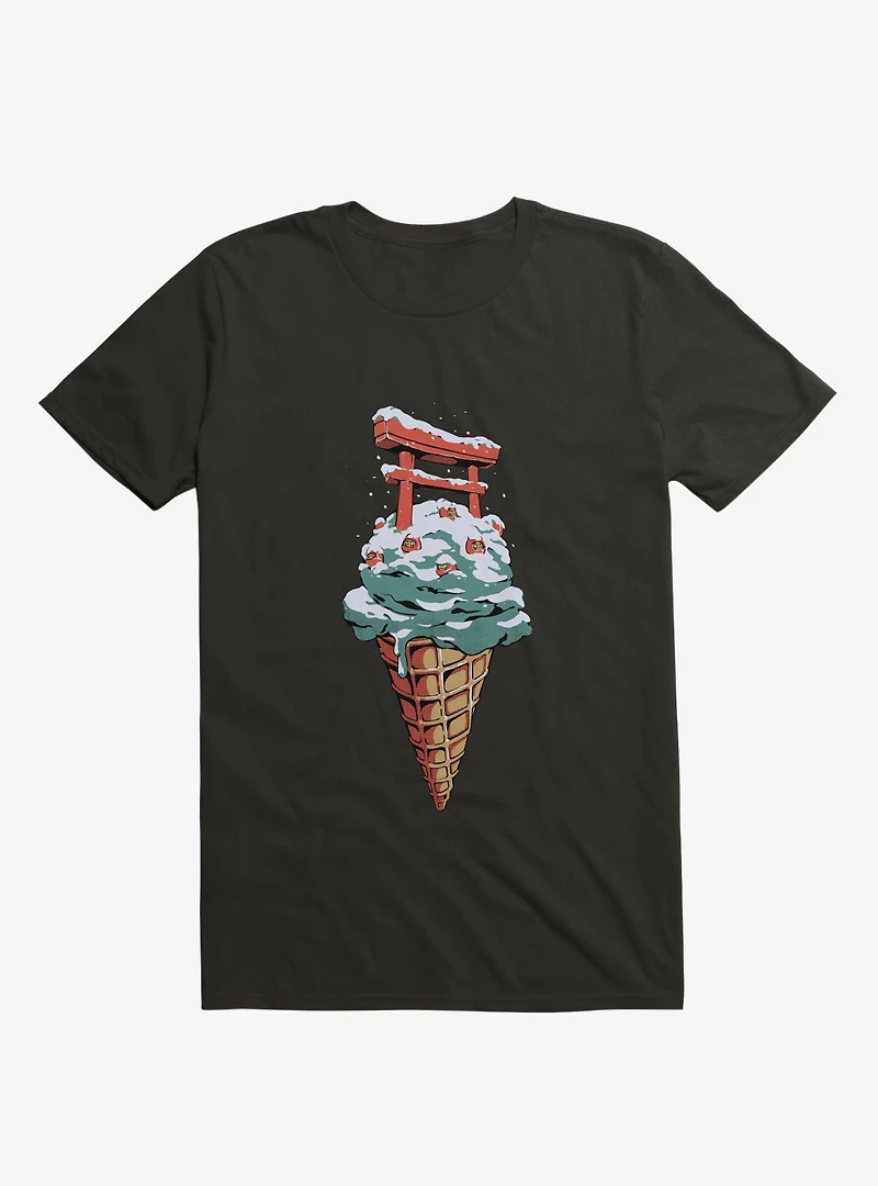 Japanese Flavor Ice Cream Black T-Shirt