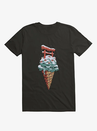 Japanese Flavor Ice Cream Black T-Shirt
