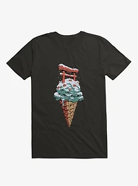 Japanese Flavor Ice Cream Black T-Shirt