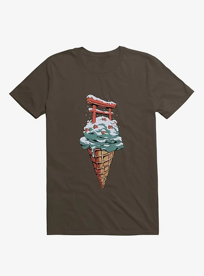 Japanese Flavor Ice Cream Brown T-Shirt