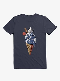 Japanese Great Ice Cream Navy Blue T-Shirt