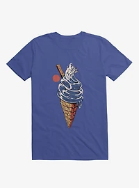 Japanese Great Ice Cream Royal Blue T-Shirt