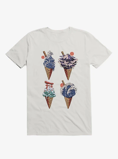 Japanese Ice Creams White T-Shirt