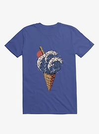 Kanagawa Ice Cream Royal Blue T-Shirt