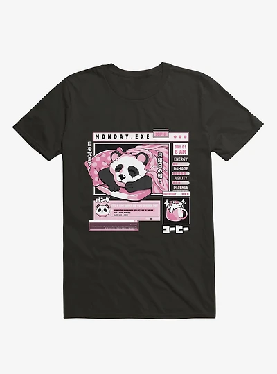 Monday Exe Sleeping Panda T-Shirt