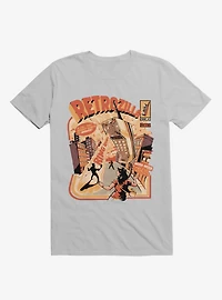 Retro Phonezilla Ring Ice Grey T-Shirt