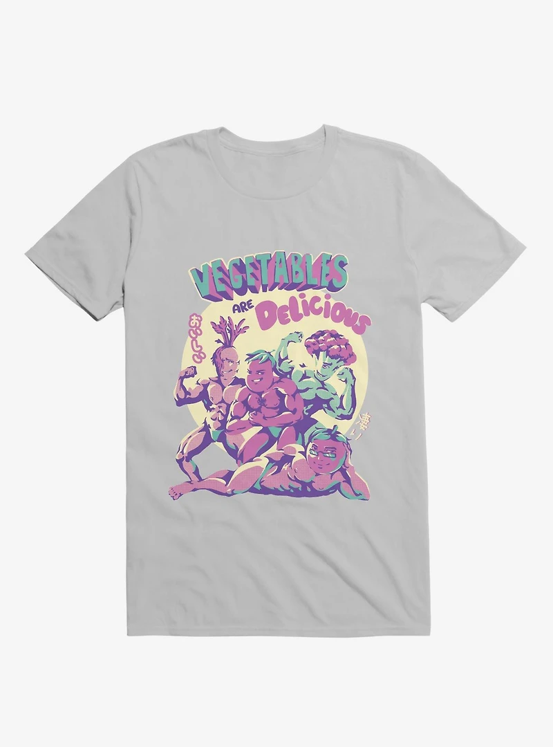 Vegetables Are Delicious Ice Grey T-Shirt