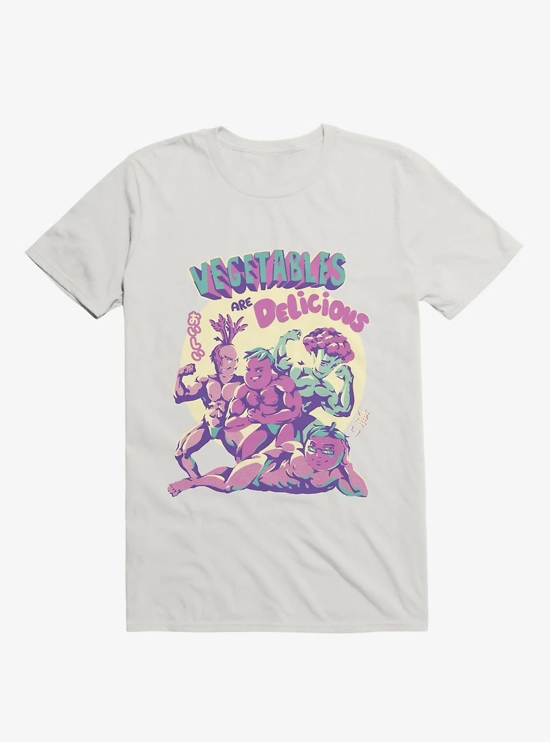 Vegetables Are Delicious White T-Shirt