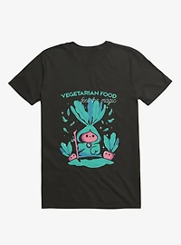 Vegetarian Food Feel The Magic Black T-Shirt
