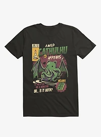 A Wild Cathulhu Appears Black T-Shirt