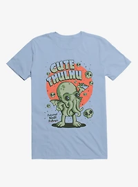 Cutethulhu! Professional World Destroyer Light Blue T-Shirt
