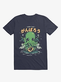 Good Luck Cutethulhu Navy Blue T-Shirt