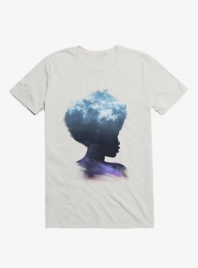 Head The Clouds Galaxy White T-Shirt