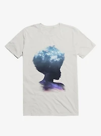 Head The Clouds Galaxy White T-Shirt