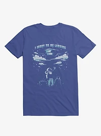 I Want To Be Leaving Astronaut Royal Blue T-Shirt
