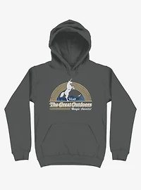 Magic Awaits! Unicorn Asphalt Grey Hoodie