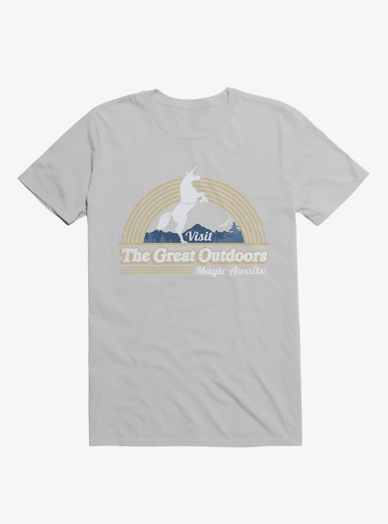Magic Awaits! Unicorn Silver T-Shirt