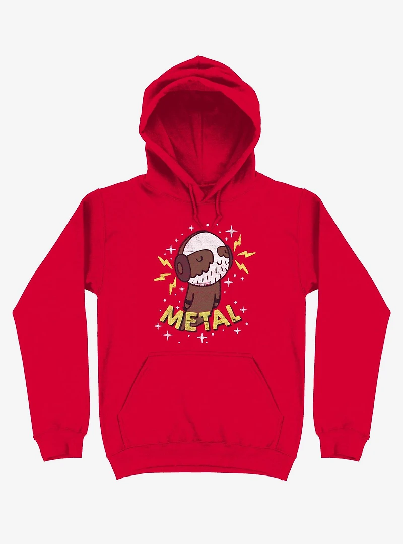 Metal Is My Co-Pilot Red Hoodie