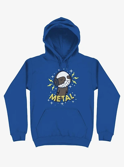 Metal Is My Co-Pilot Royal Blue Hoodie