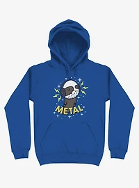 Metal Is My Co-Pilot Royal Blue Hoodie