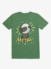 Metal Is My Co-Pilot Kelly Green T-Shirt