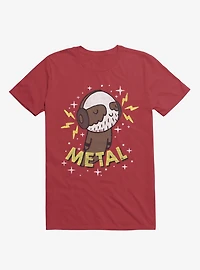 Metal Is My Co-Pilot Red T-Shirt