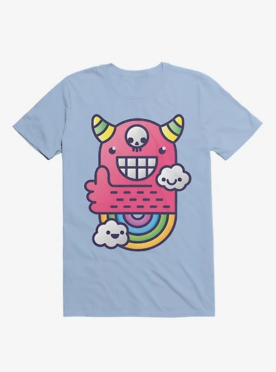 U Are Best Good Friend! Rainbow Light Blue T-Shirt