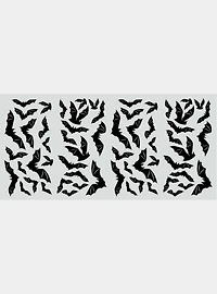 Halloween Black Bats Peel And Stick Wall Decals