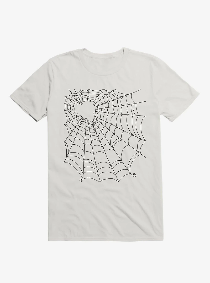 Caught You My Black Hearted Web White T-Shirt
