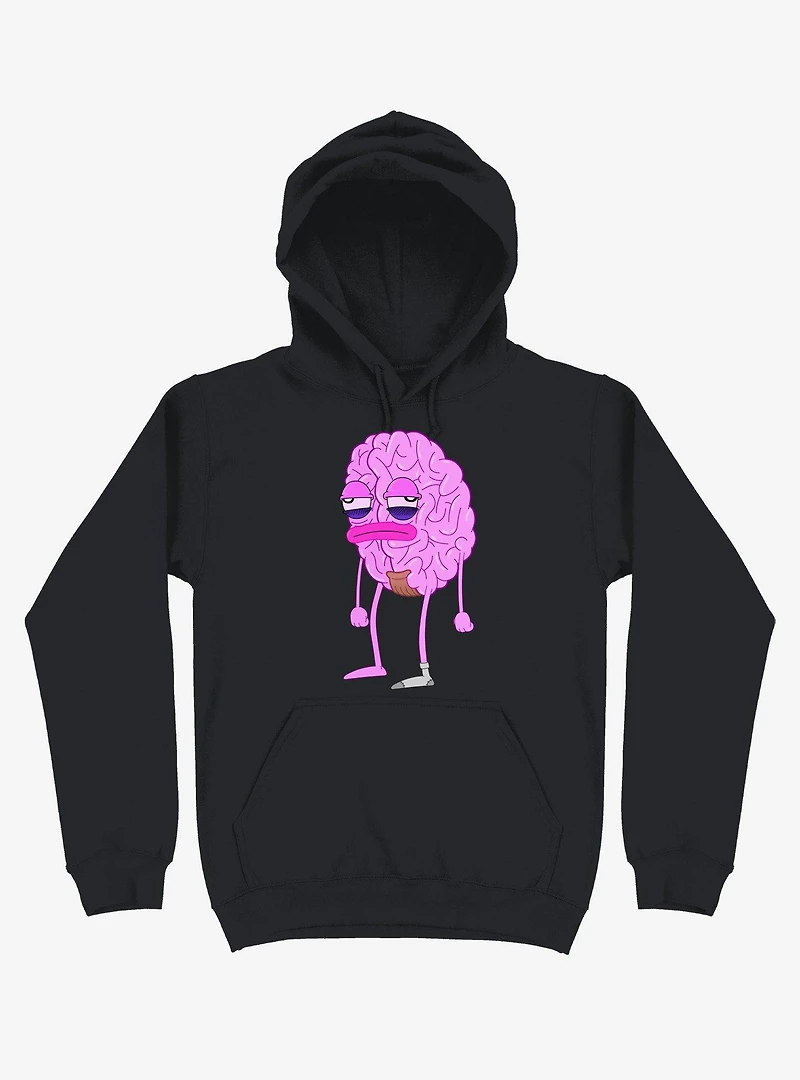 Lazy Brain Black Hoodie