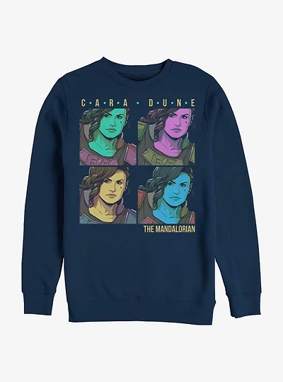 Star Wars The Mandalorian Cara Dune Box Up Crew Sweatshirt