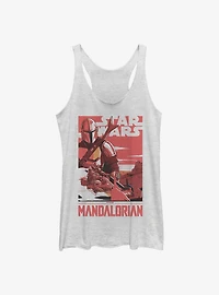 Star Wars The Mandalorian Mad Mando Poster Girls Tank
