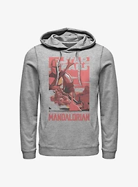 Star Wars The Mandalorian Mad Mando Poster Hoodie