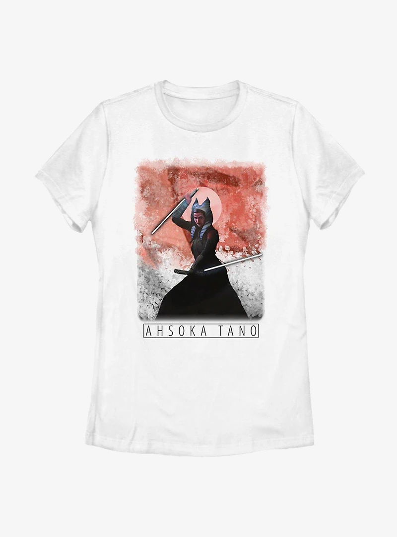 Star Wars The Mandalorian Season 2 Ahsoka Tano Fight Womens T-Shirt