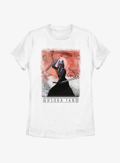 Star Wars The Mandalorian Season 2 Ahsoka Tano Fight Womens T-Shirt