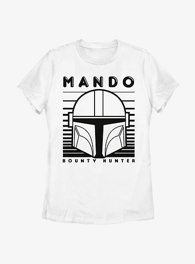 Star Wars The Mandalorian Mando Monotone Womens T-Shirt