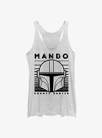 Star Wars The Mandalorian Mando Monotone Womens Tank Top