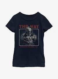 Star Wars The Mandalorian Retro Way Youth Girls T-Shirt