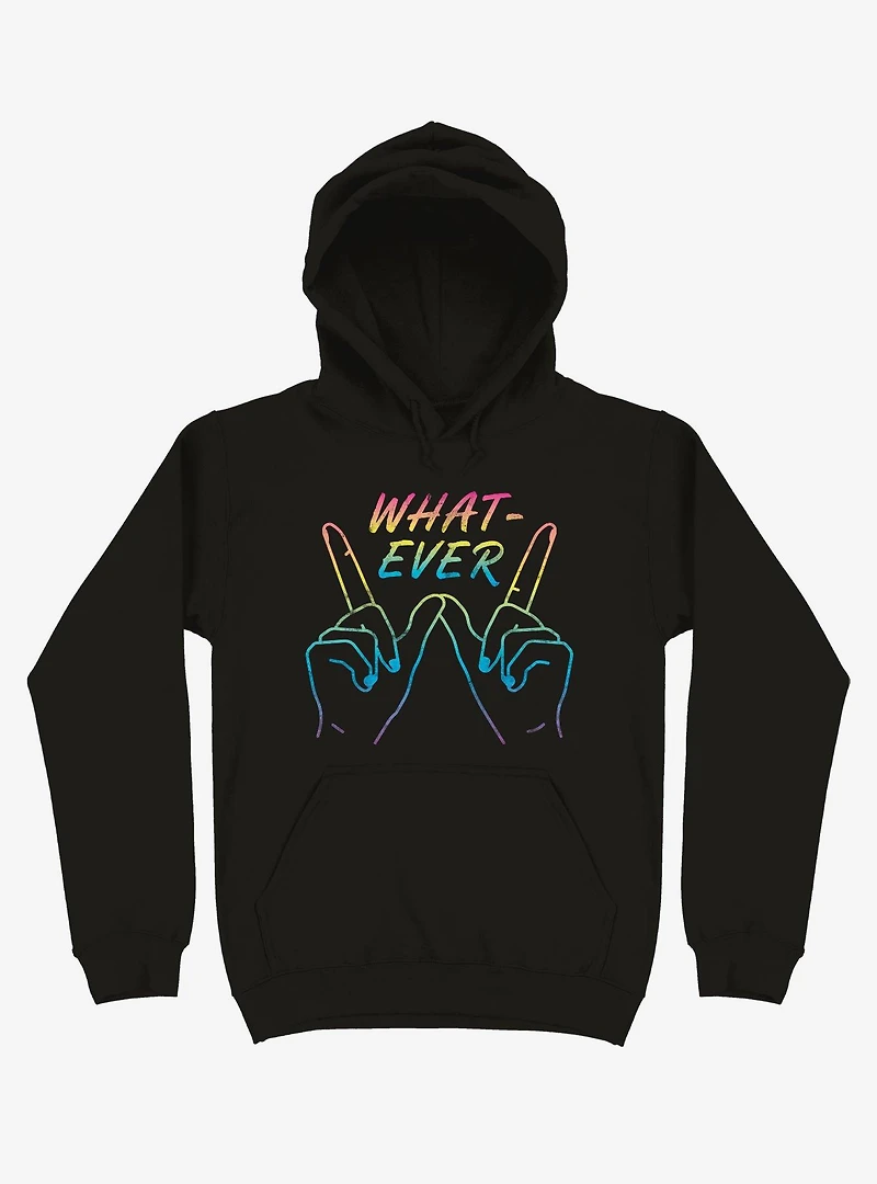 Whatever Neon Hands Hoodie