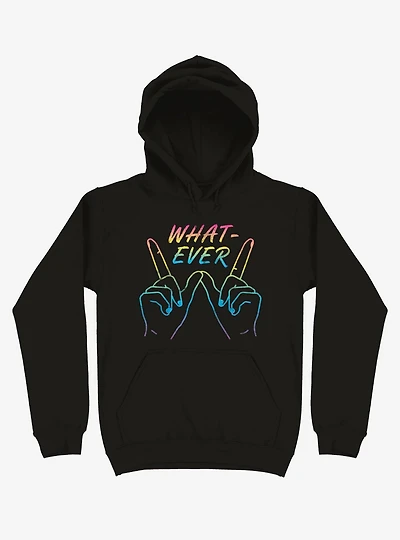 Whatever Neon Hands Hoodie