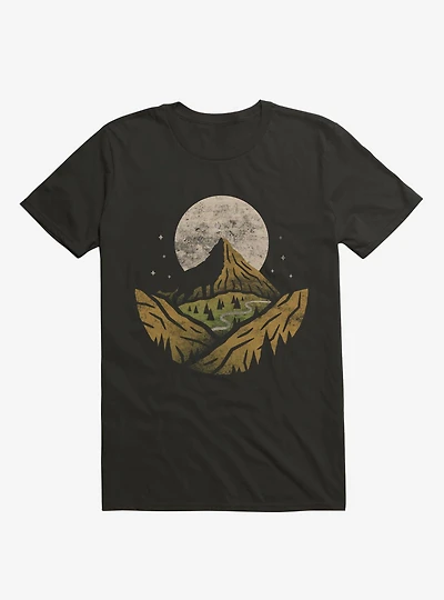 Loner Mountains Moonlight T-Shirt