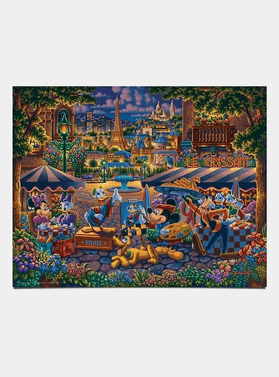 Disney Mickey And Friends Painting In Paris Art Prints