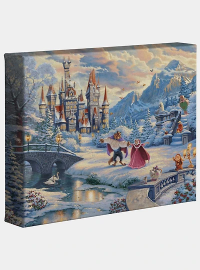 Disney Beauty And The Beast's Winter Enchantment 8" x 10" Gallery Wrapped Canvas