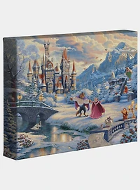 Disney Beauty And The Beast's Winter Enchantment 8" x 10" Gallery Wrapped Canvas
