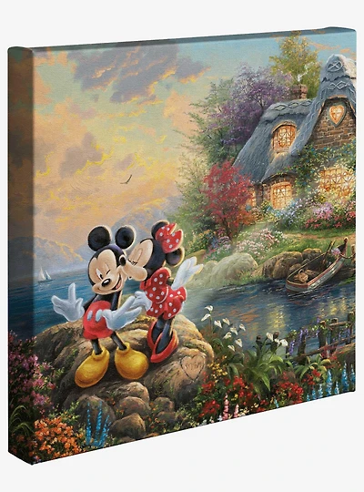 Disney Mickey And Minnie Sweetheart Cove 14 X 14 Inches Gallery Wrapped Canvas