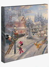 Disney Mickey's Victorian Christmas 14" X 14" Gallery Wrapped Canvas