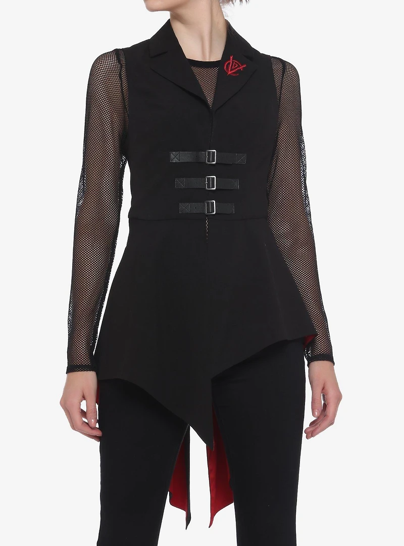 Her Universe Disney Cruella Buckle-Front Asymmetrical Waistcoat