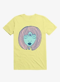 3 Eyed Girl Crystal Corn Silk Yellow T-Shirt