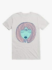 3 Eyed Girl Crystal White T-Shirt
