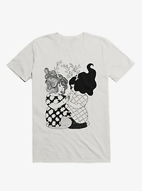 Love Of Two Deer Girls White T-Shirt